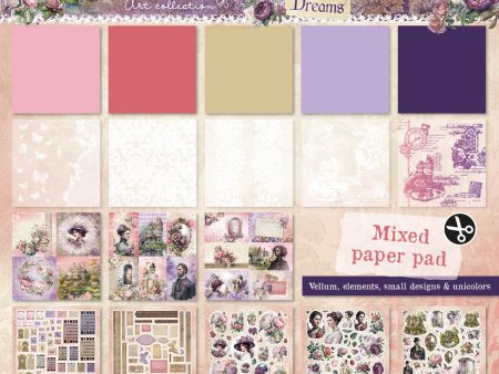 JMA Mixed Paper Pad Vellum, Unicolor & Elements Victorian Dreams 36 SH Fashion