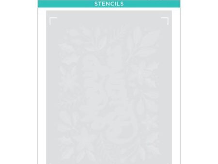 Layered Merry Christmas Foliage Stencils from the Layered Christmas Stencils Collection on Sale