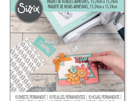 Sizzix Making Essential - Adhesive Sheets, 6  x 6 , Permanent, 10 Sheets Fashion