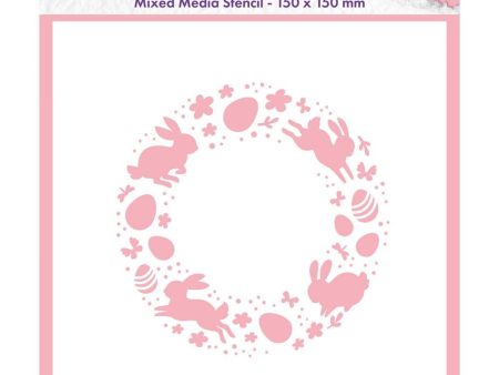 Nellie Snellen • Stencil 15x15cm Easter Wreath Hot on Sale