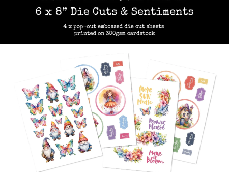 Rainbow Garden 2.0 6x8  Die Cuts & Sentiments 31692 Online Hot Sale