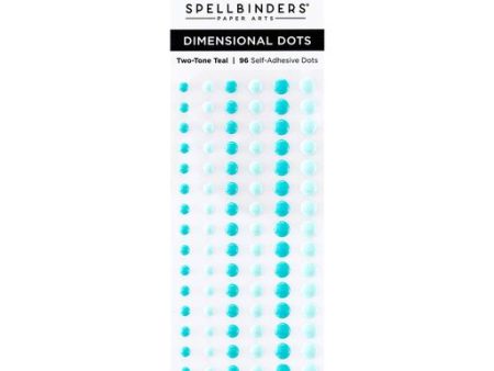 Dimensional Two Tone Teal Enamel Dots For Sale