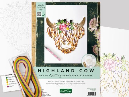 Highland Cow Quilling Template Kit For Discount