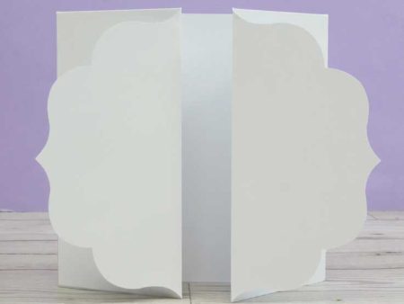 Luxury Shaped Card Blanks & Envelopes - Label Gatefold Hot on Sale