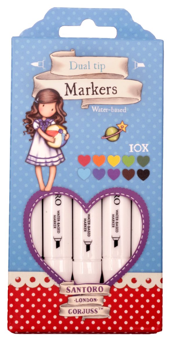 SAN Light Markers Gorjuss Essentials Brights 80x177x32mm 10 PC nr.16 Fashion