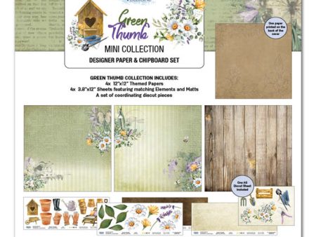 3Quarter Designs Green Thumb 12x12 Scrapbook Mini Collection Hot on Sale