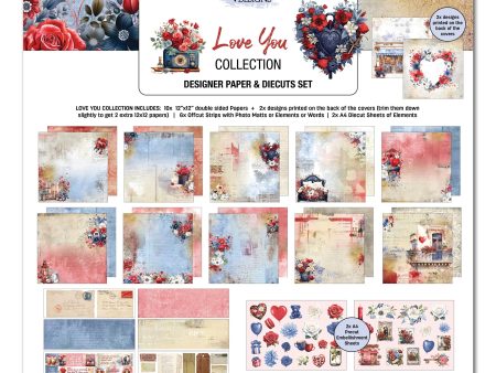 3Quarter Designs Love You 12x12 Scrapbook Collection Online now