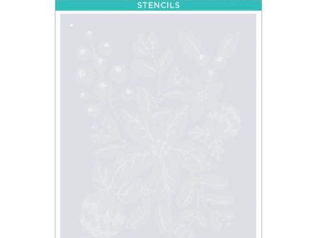 Christmas Florals Stencil from Classic Christmas Collection Etched Dies  from the Classic Christmas Collection Supply