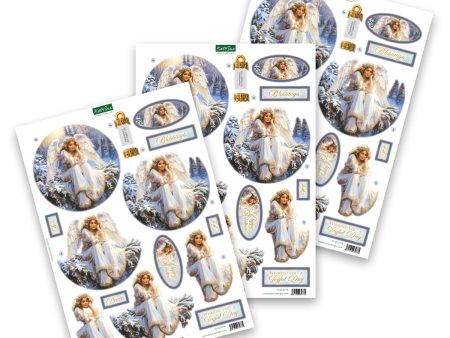 Die Cut Decoupage – Christmas Angel Bauble (pack of 3) Discount