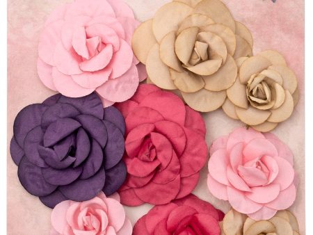 JMA Paper Flowers 3, 4 & 5 cm Victorian Dreams 12 PC Discount