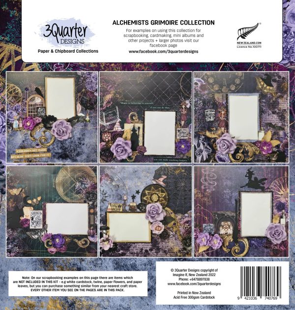 3Quarter Designs - Scrapbook Collection - Alchemist Grimoire For Sale