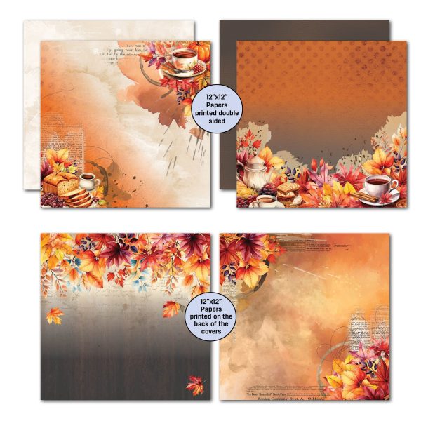 3Quarter Designs Falling Leaves 12x12 Scrapbook Collection Hot on Sale