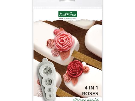 4 in 1 Roses Silicone Mould Online Sale