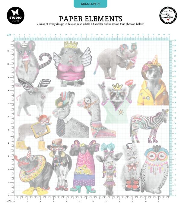 ABM Paper Elements Party Animals Signature Collection 32 PC Online Hot Sale