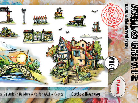 AALL and Create  A6 Stamp Set - 1104 - Bolthole Hideaway Online Hot Sale