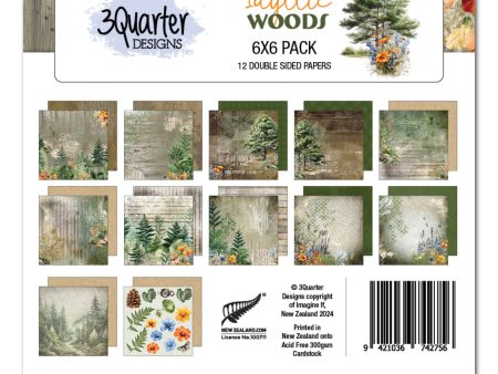 3Quarter Designs Idyllic Woods 6x6 Paper Pack For Cheap