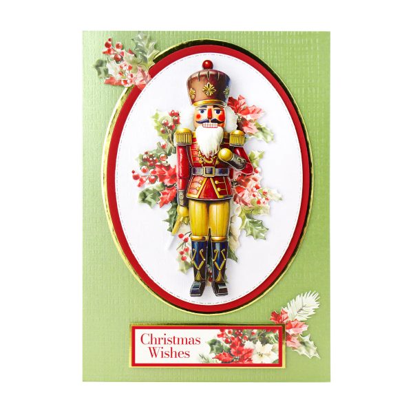 Die Cut Decoupage – Nutcracker & Holly (pack of 3) For Cheap