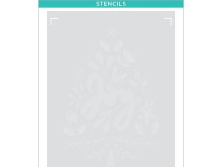 Layered Joy Tree Stencils from the Layered Christmas Stencils Collection Discount