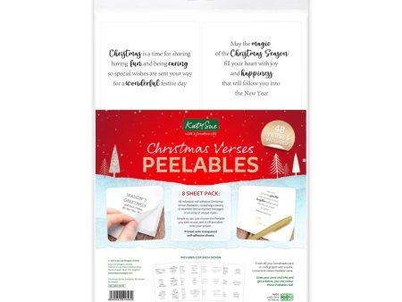 Kanban Crafts Christmas Verses Peelables, 48 stickers Online now