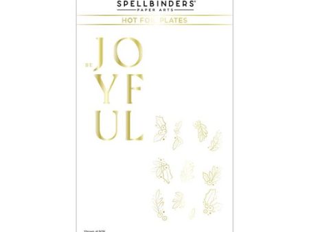 Joyful Glimmer Hot Foil Plate from the De-Light-Ful Christmas Collection by Yana Smakula For Cheap