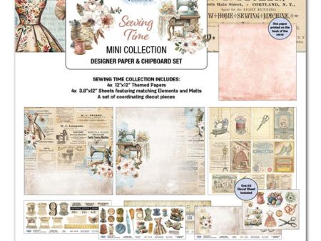 3Quarter Designs Sewing Time 12x12 Scrapbook Mini Collection Hot on Sale