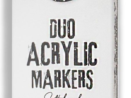 ABM Duo Acrylic Markers Black And White Essentials 3 PC For Sale