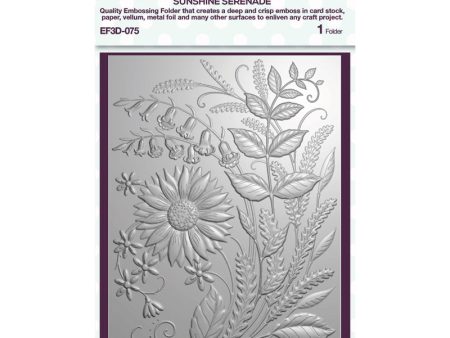 Creative Expressions Sunshine Serenade 5 in x 7 in 3D Embossing Folder Online now