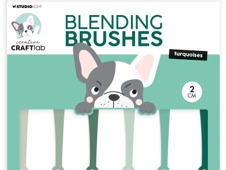 CCL Blending Brushes 2cm Soft Brush Turquoises Essentials 6 PC Online Sale