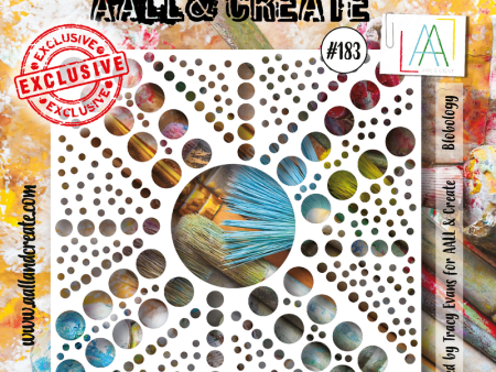 AALL and Create #183 - 6 x6  Stencil - Blobology Sale