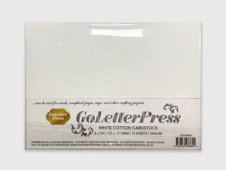 GoLetterPress Cotton Cardstock Supply