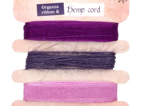 JMA Ribbon Organza & Hemp - Purples Victorian Dreams 4 PC on Sale