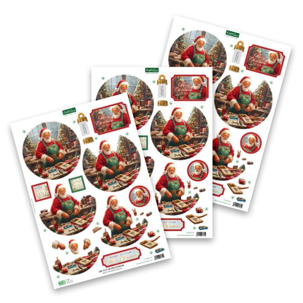 Die Cut Decoupage – Christmas Bauble Selection (pack of 12) Fashion