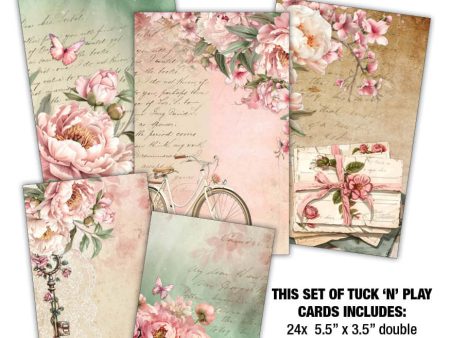 3Quarter Designs Blossoming Peonies - Tuck N Play Cards Hot on Sale