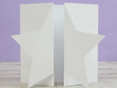 Luxury Shaped Card Blanks & Envelopes - Star Gatefold For Sale