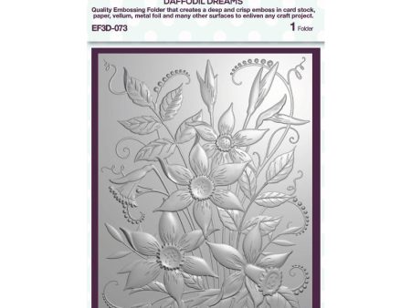 Creative Expressions Daffodil Dreams 5 in x 7 in 3D Embossing Folder Online Sale