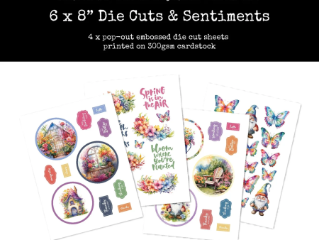 Rainbow Garden 1.0 6x8  Die Cuts & Sentiments 31686 For Cheap