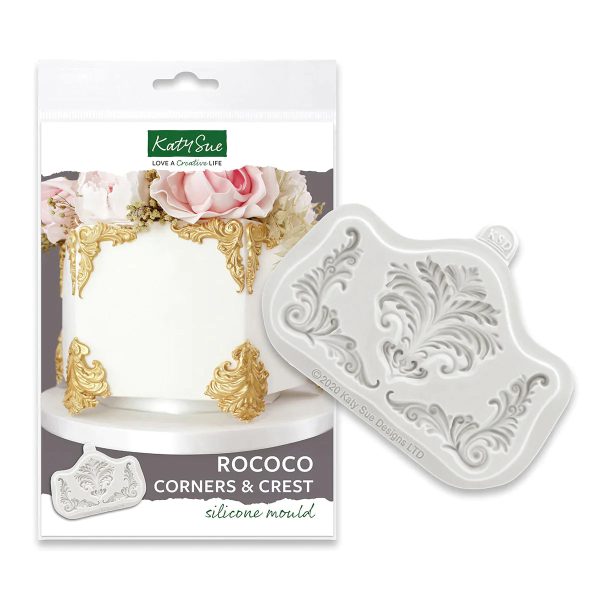 Rococo Corners & Crest Silicone Mould Online now