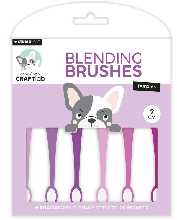 CCL Blending Brushes 2cm Soft Brush Purples Essentials 6 PC Online