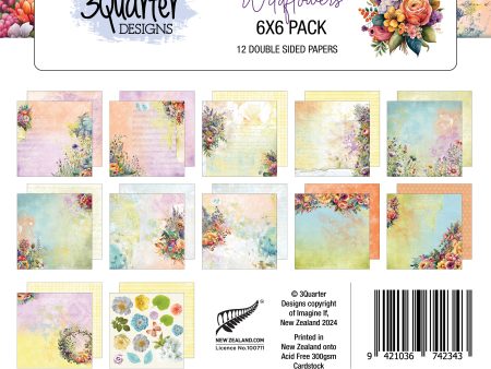 3Quarter Designs Heavenly Wildflowers 6x6 Paper Pack Fashion