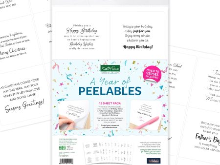 Kanban Crafts A Year of Peelables, 72 stickers Supply