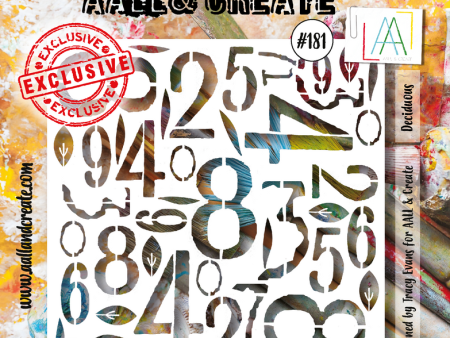 AALL and Create #181 - 6 x6  Stencil - Deciduous For Discount