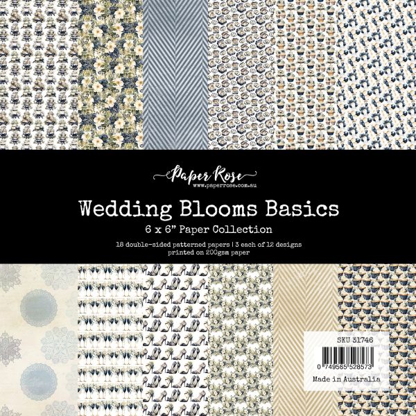 Wedding Blooms Basics 6x6 Paper Collection 31746 For Sale