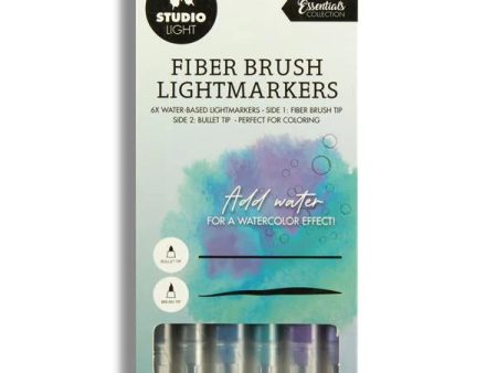 Fiber Brush Lightmarkers - Blues Colour 6 Pack For Discount