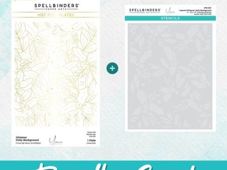 Glimmer Holly Background Bundle from De-Light-Ful Collection by Yana Smakula 0  from the De-Light-Ful Christmas Collection Online now