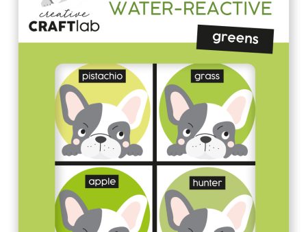 CCL Ink Pads Water-Reactive Greens Essentials 120x70x16mm 6 PC nr.22 Cheap