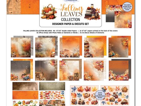 3Quarter Designs Falling Leaves 12x12 Scrapbook Collection Hot on Sale