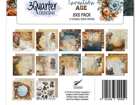 3Quarter Designs Invention Age 8x8 Paper Pack Online Sale