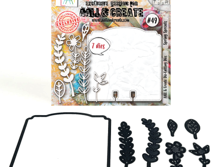 AALL and Create - Die-Cutting Die Set - Spring Sprouts Hot on Sale