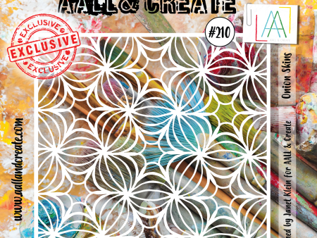 AALL and Create  6 x6  Stencil - 210 - Onion Skins Hot on Sale