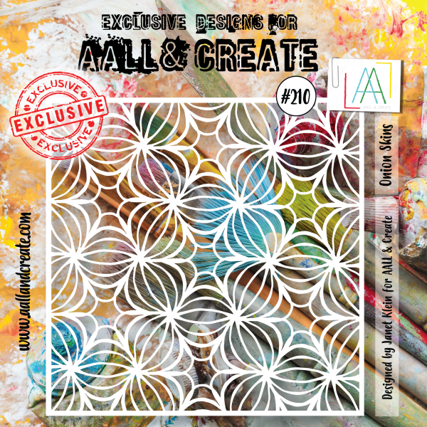 AALL and Create  6 x6  Stencil - 210 - Onion Skins Hot on Sale